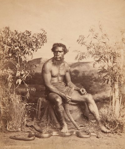 Portrait of an Aboriginal Man by J W. Lindt